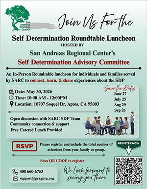 SARC Self Determination Roundtable Luncheon 2026 Flyer